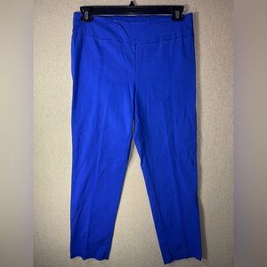 New Directions size 12 Vibrant Blue Cropped Pants